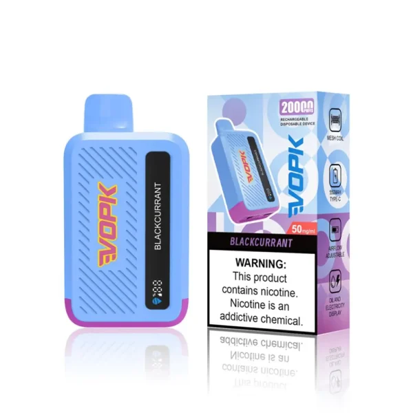 VOPK Cool Bar 20000 Puffs Disposable Vape with Smart Screen-BlackCurrant