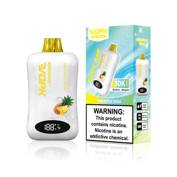 VOPK Cool Bar 30000 Puffs Disposable Vape with Smart Screen-Pineapple Soda