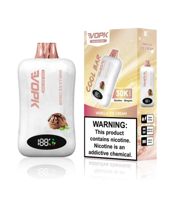 VOPK Cool Bar 30000 Puffs Disposable Vape with Smart Screen-Vanilla Ice Cream