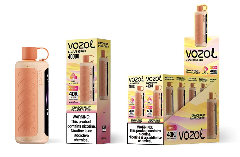 Vozol GEAR HOOKAH 40000 Puffs DTL Big Cloud Electronic Hookah with Dual Mesh Coil 