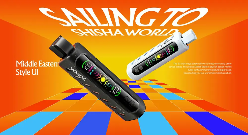  Vozol GEAR SHISHA 25000 Puffs Electronic Shisha with Authentic Hookah Sound Experience 