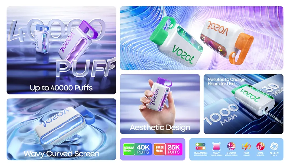    Vozol STAR 40000 Puffs Bulk Disposable Vape Supply for Retailers & Distributors  