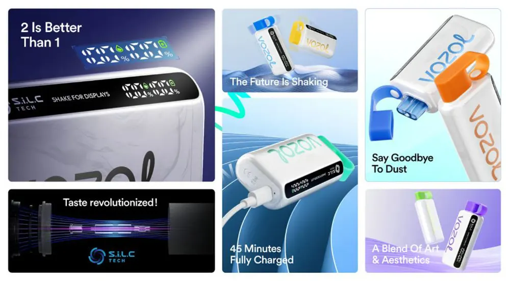  Vozol STAR 9000 Puffs Disposable Vape Long Lasting Disposable Vape for Wholesale   