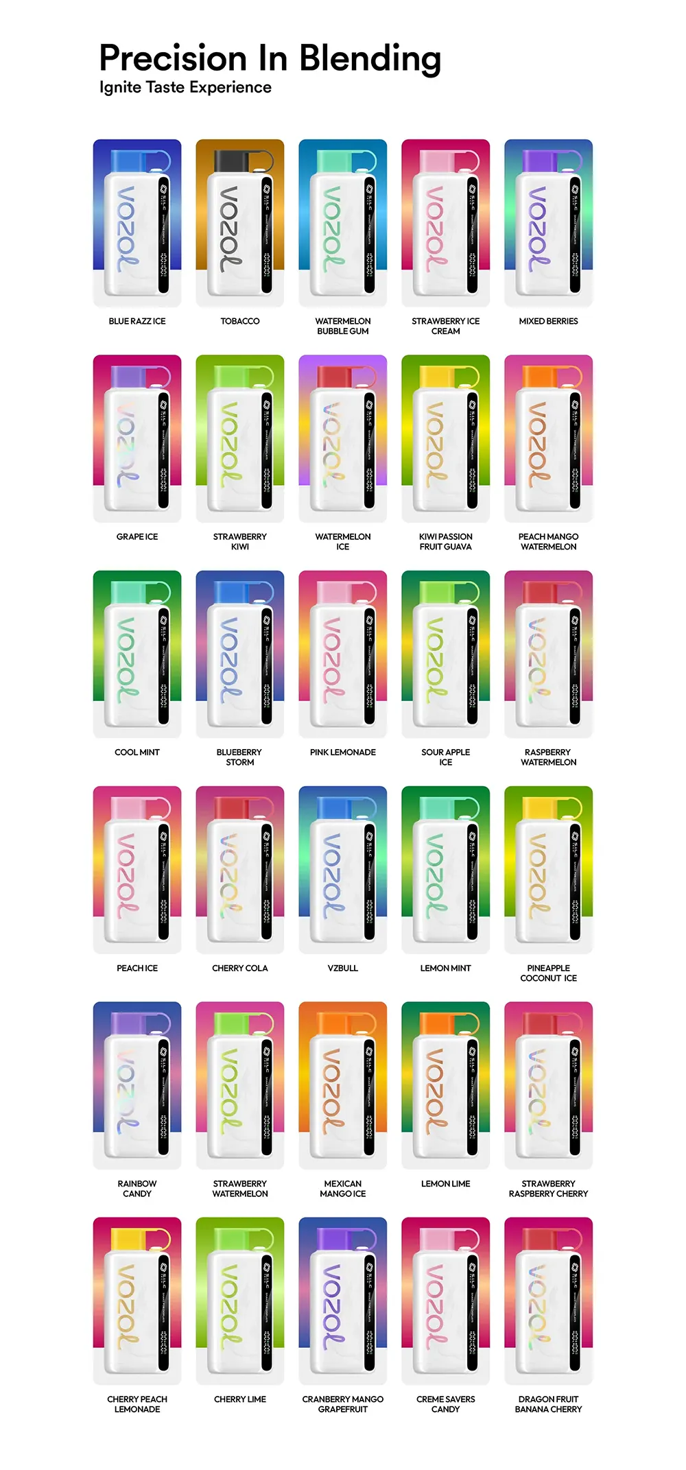  Vozol STAR 9000 Puffs Disposable Vape Long Lasting Disposable Vape for Wholesale   